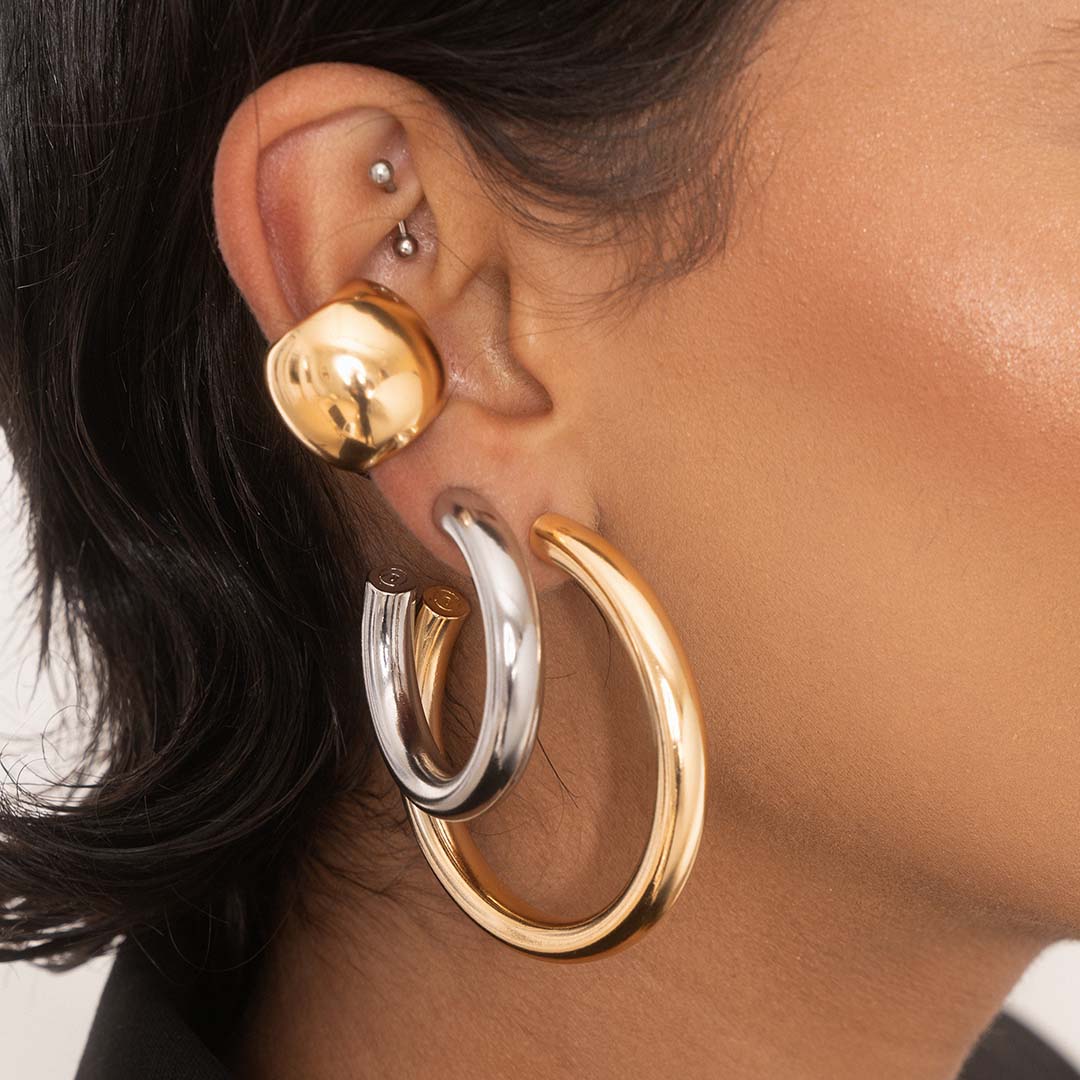 Gold, Silver, Small & Chunky Hoop Earrings