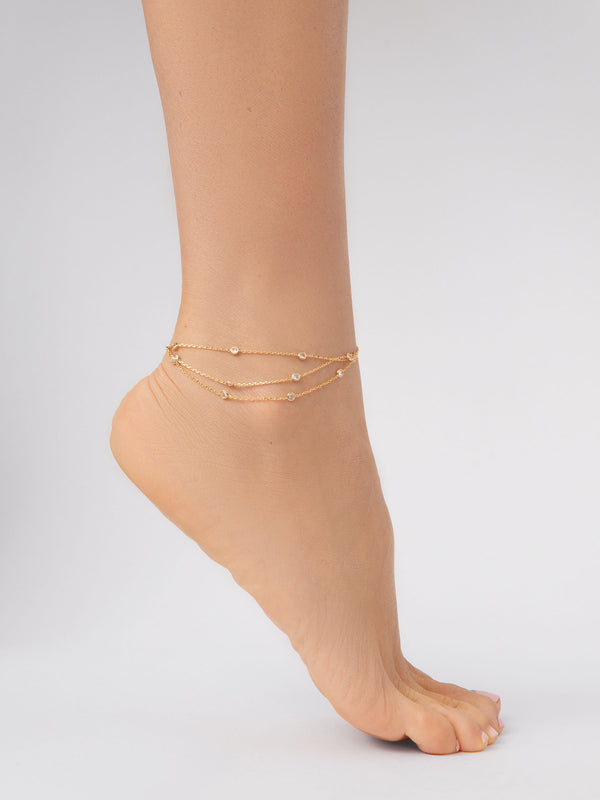 Fine Details Crystal Anklet Second