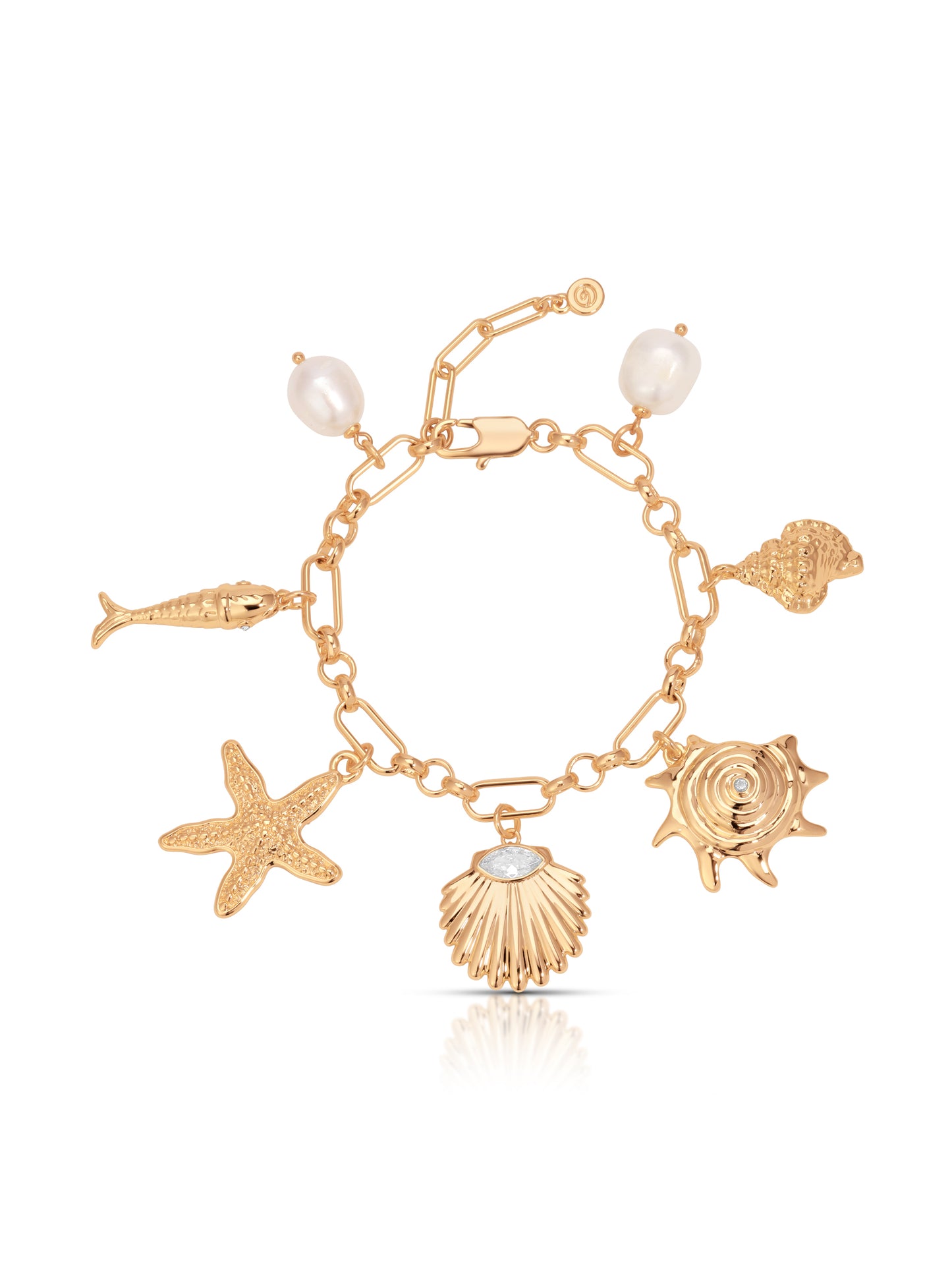 Oceanic Dreams Charm Bracelet 18k Gold Plated