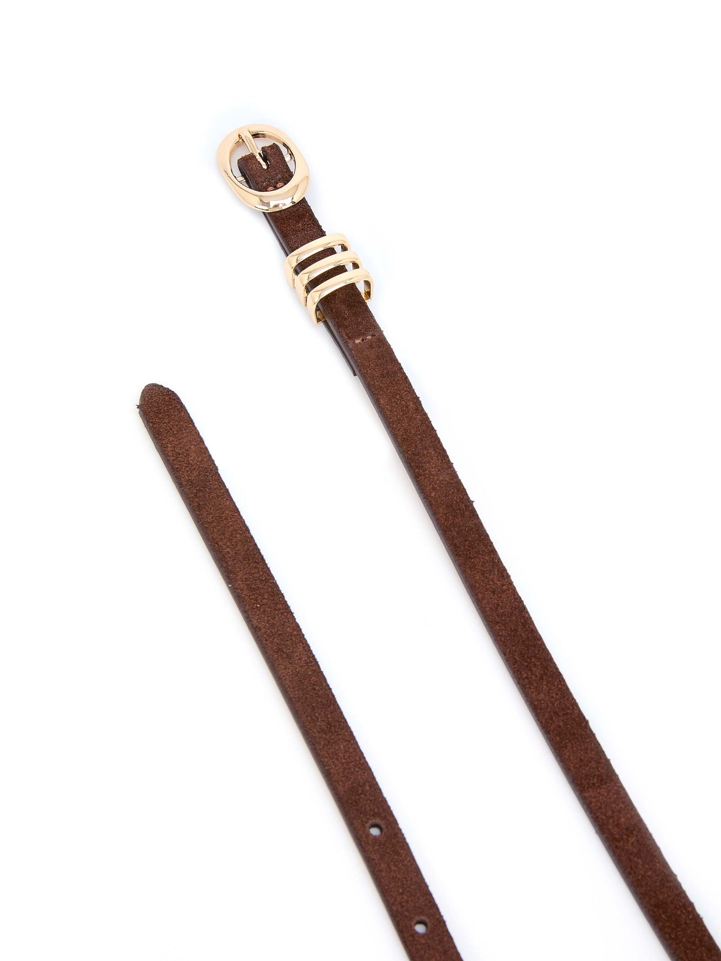 Classic Skinny Belt in Mocha