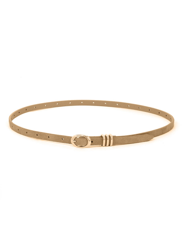 Classic Skinny Belt in Shiitake Second