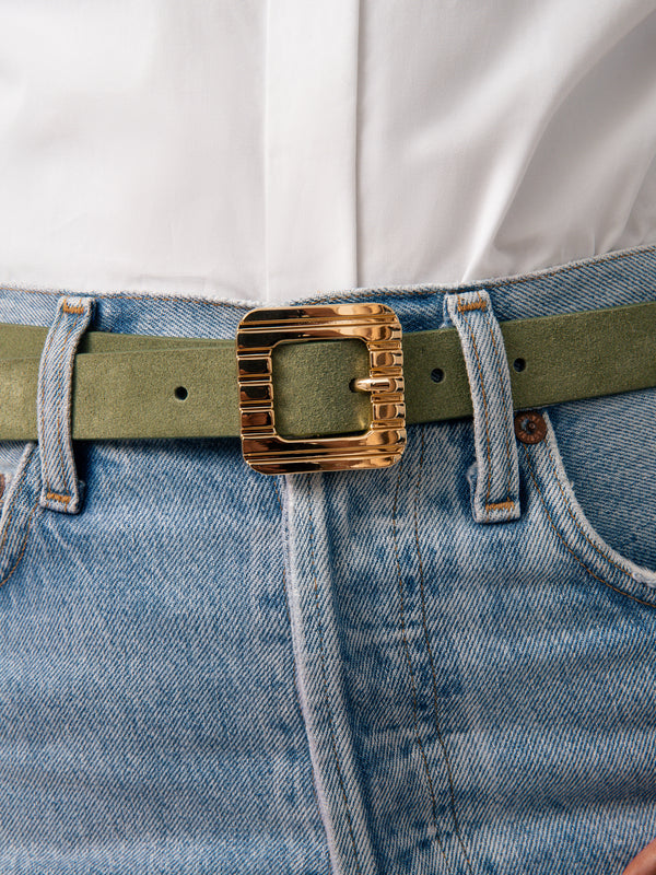 Timeless Texture Belt in Olivine Second