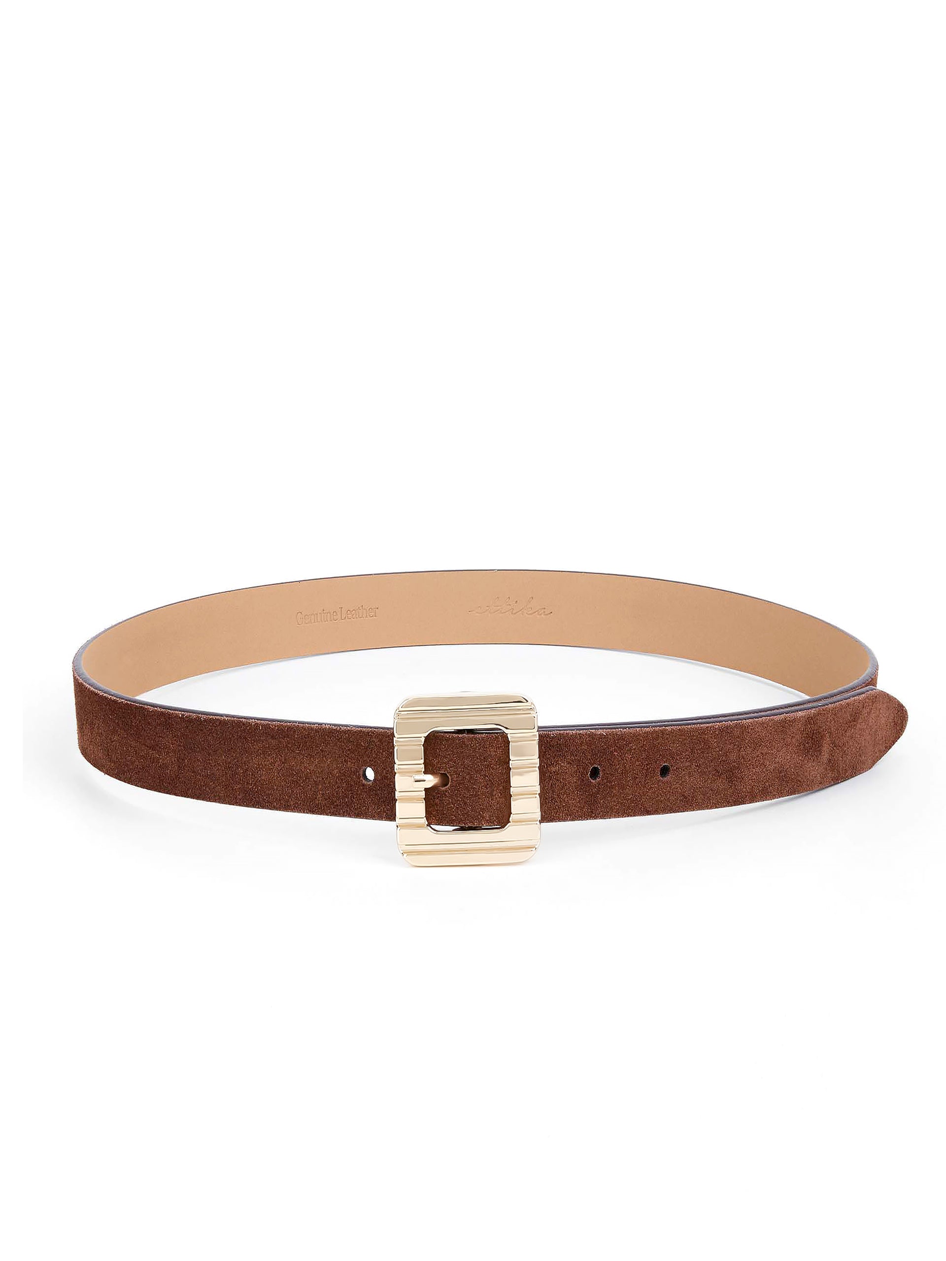 Timeless Texture Belt in Warm Truffle