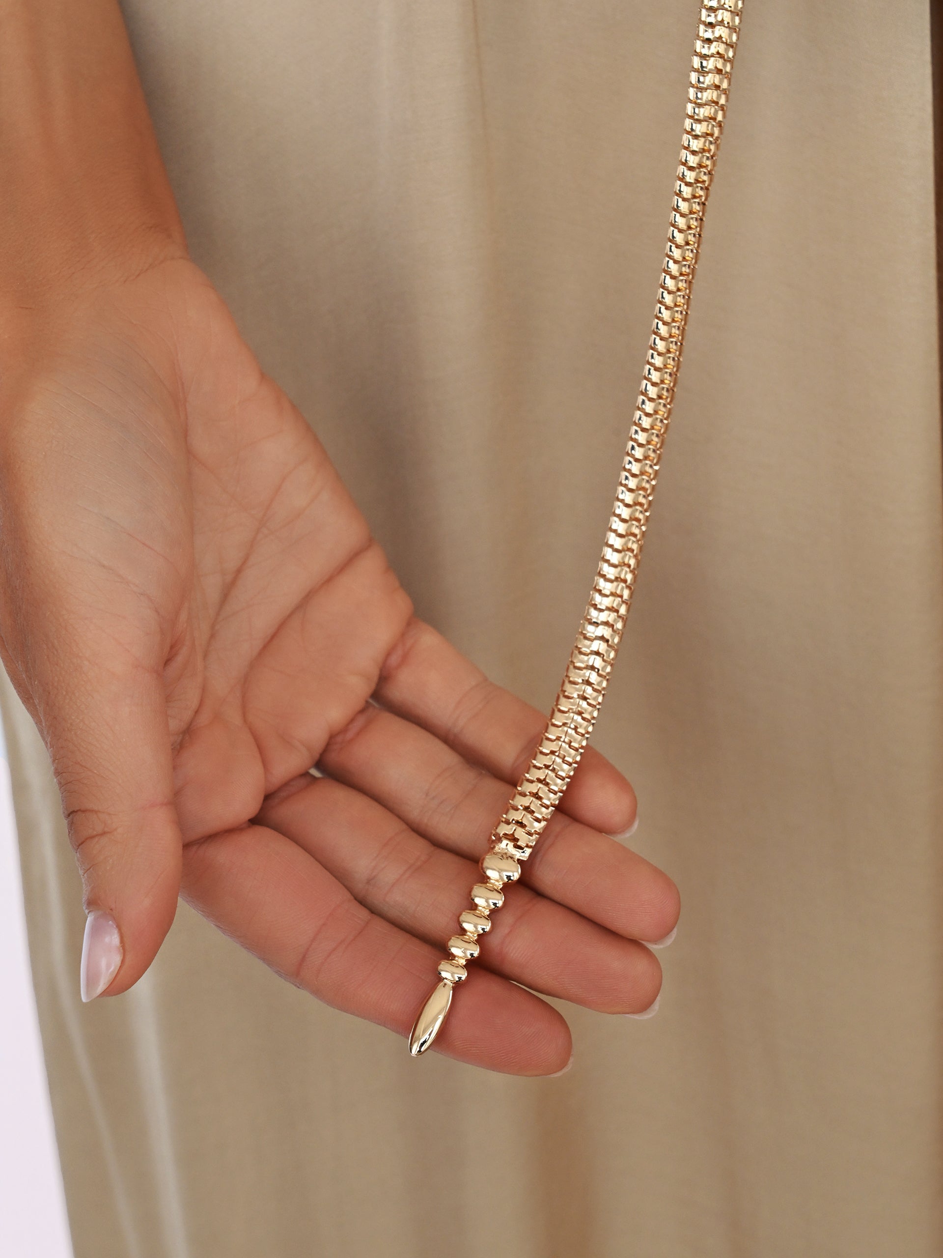 Wrap and Clip Waist Chain Gold Tone model 2