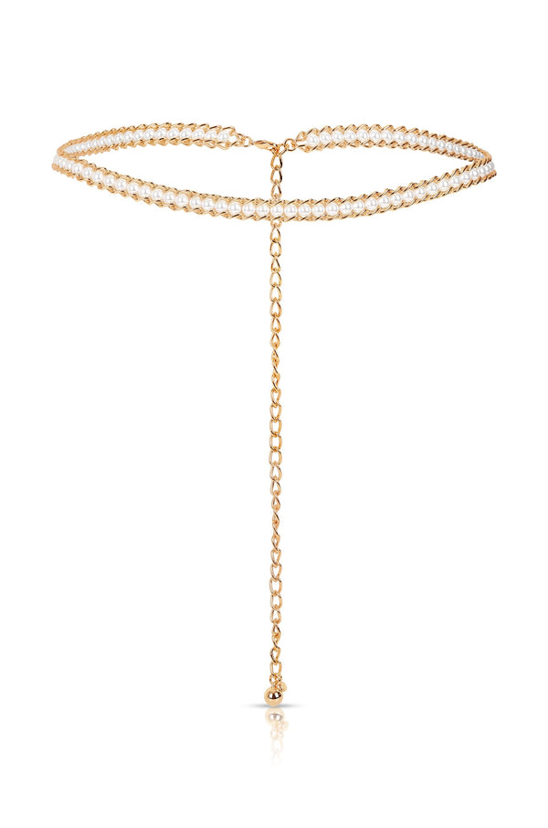 Pearl Row Waist Chain