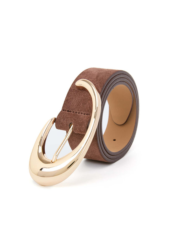 Warm Truffle Suede Belt Second