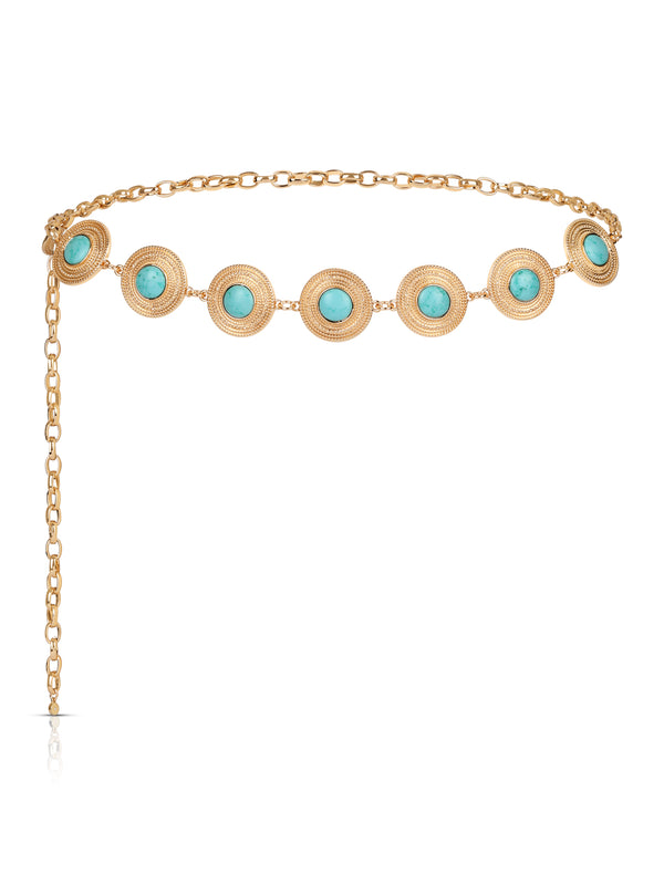 Turquoise Medallion Belt