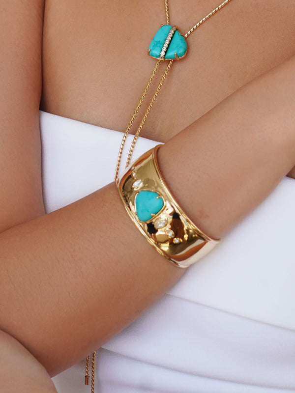 Turquoise Solstice Thick Cuff Second