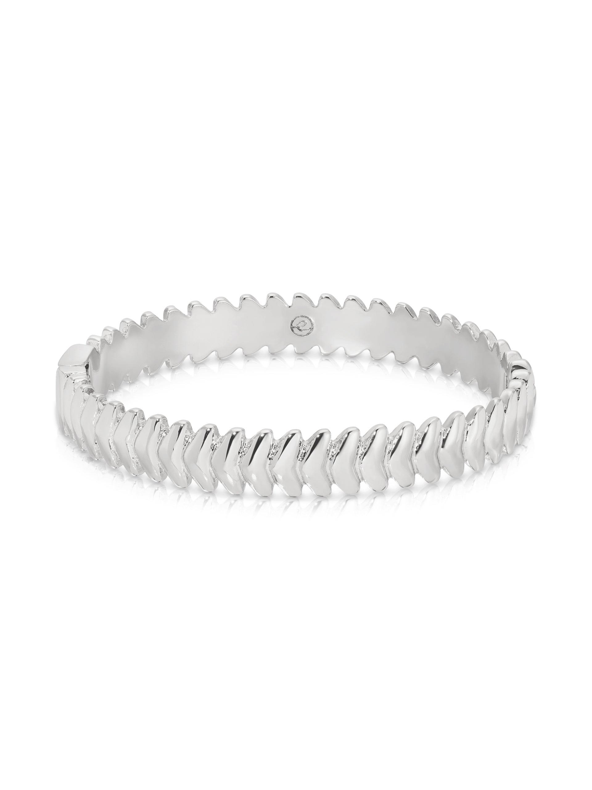 Metal Moderna Bangle Silver Plated