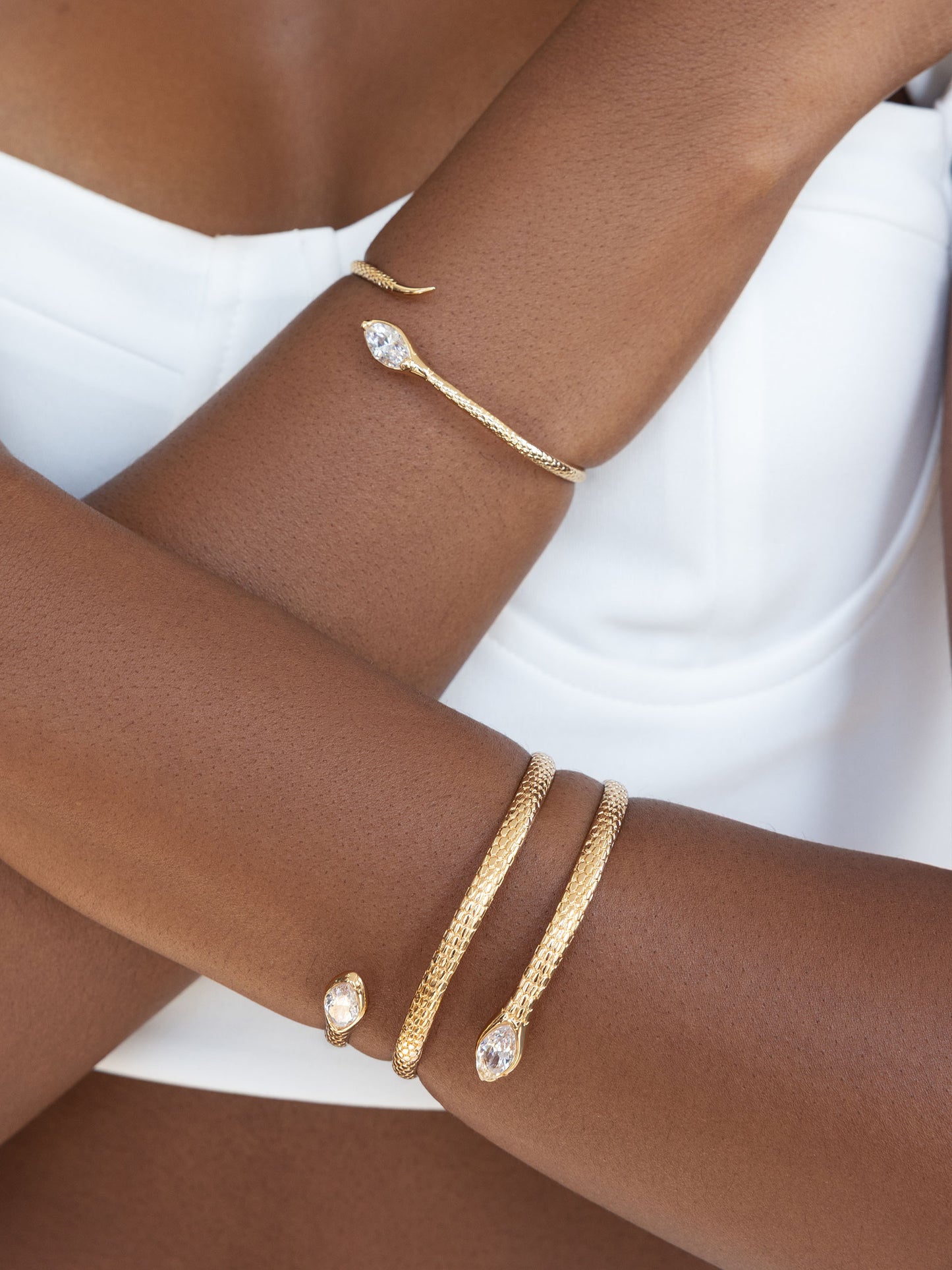 Marquise Crystal Cuff