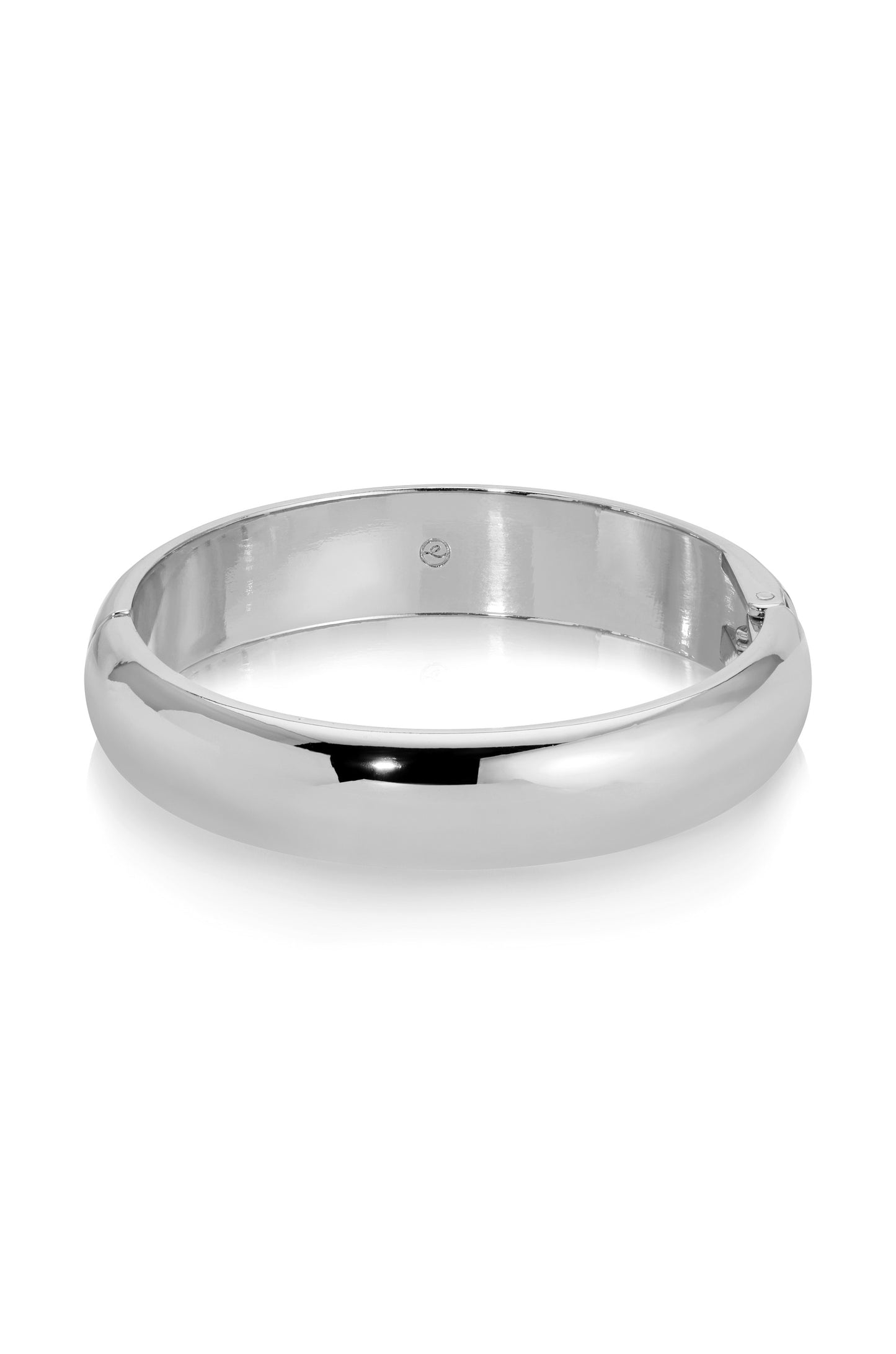 Simple Single Bangle Silver Plated