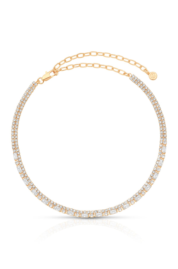 Dainty Crystal Strands Choker