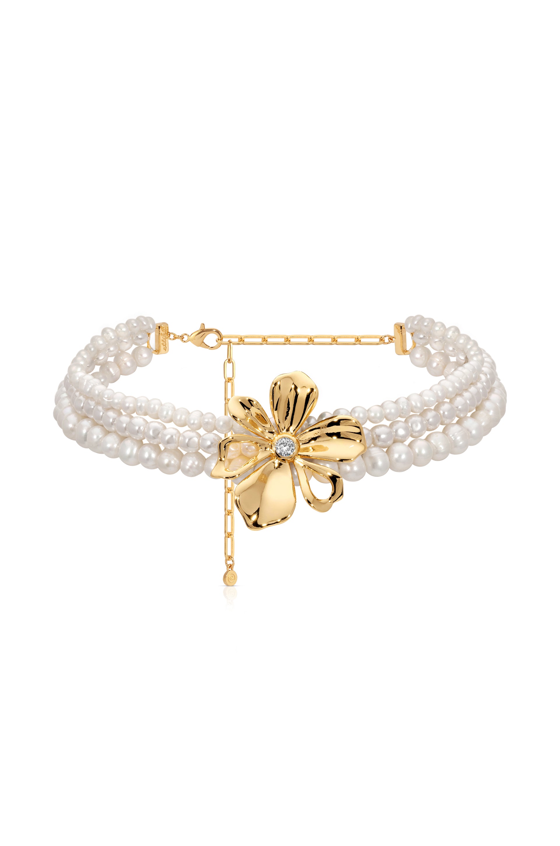 Pearl Petals Choker