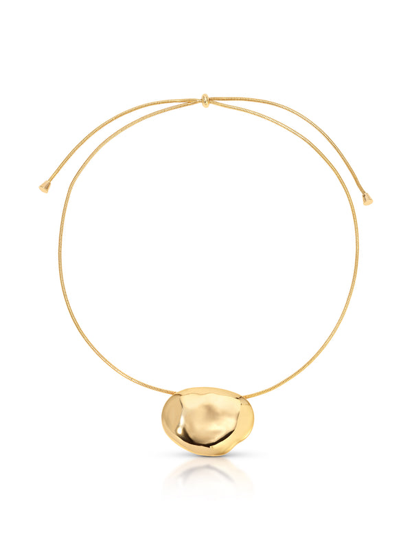 Molten Metal Pendant Necklace