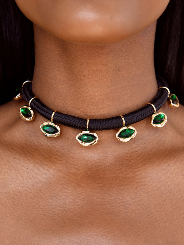Midnight Luxe Crystal Choker Second