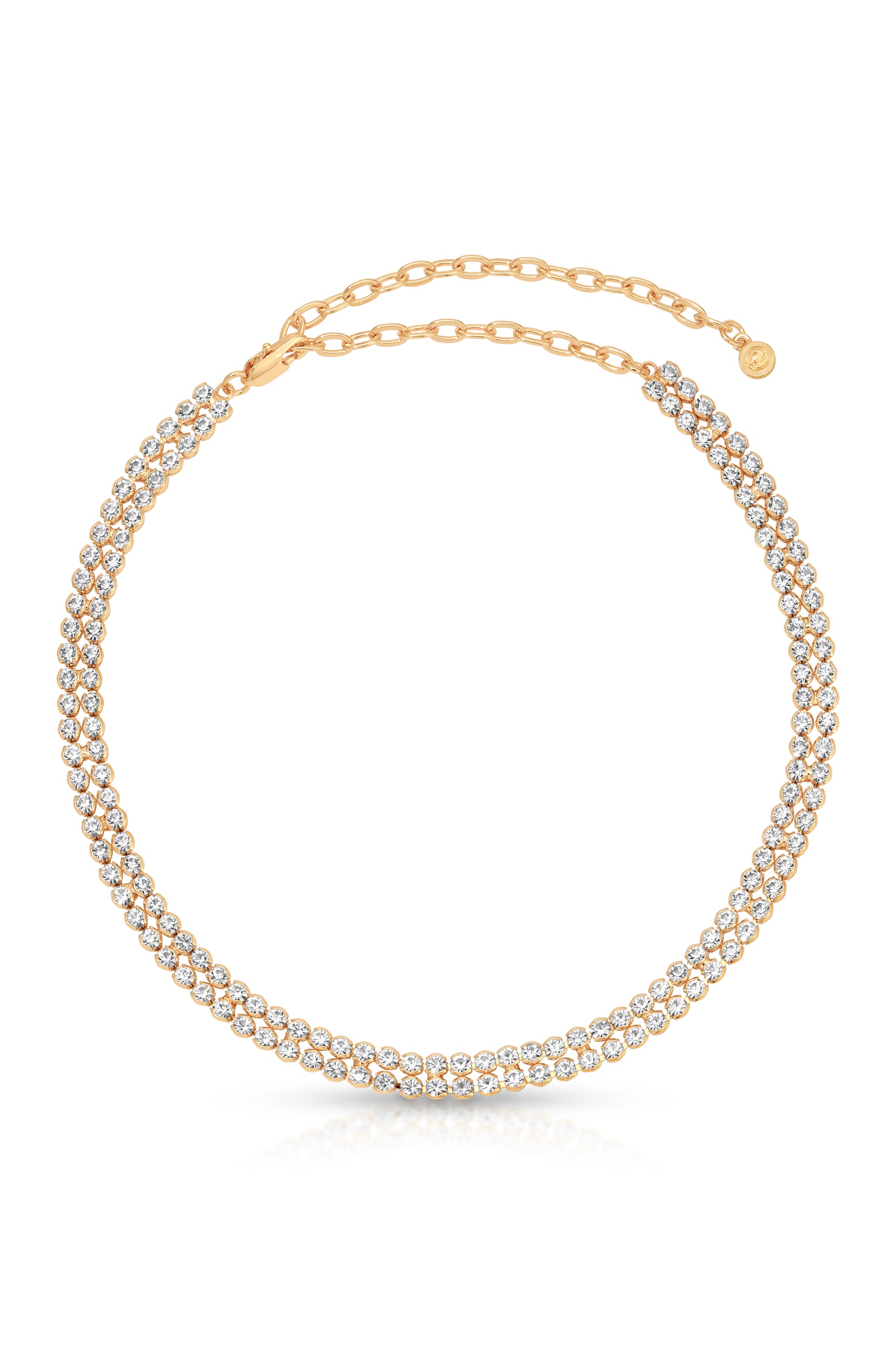 Two Rows of Crystal Sparkle Choker