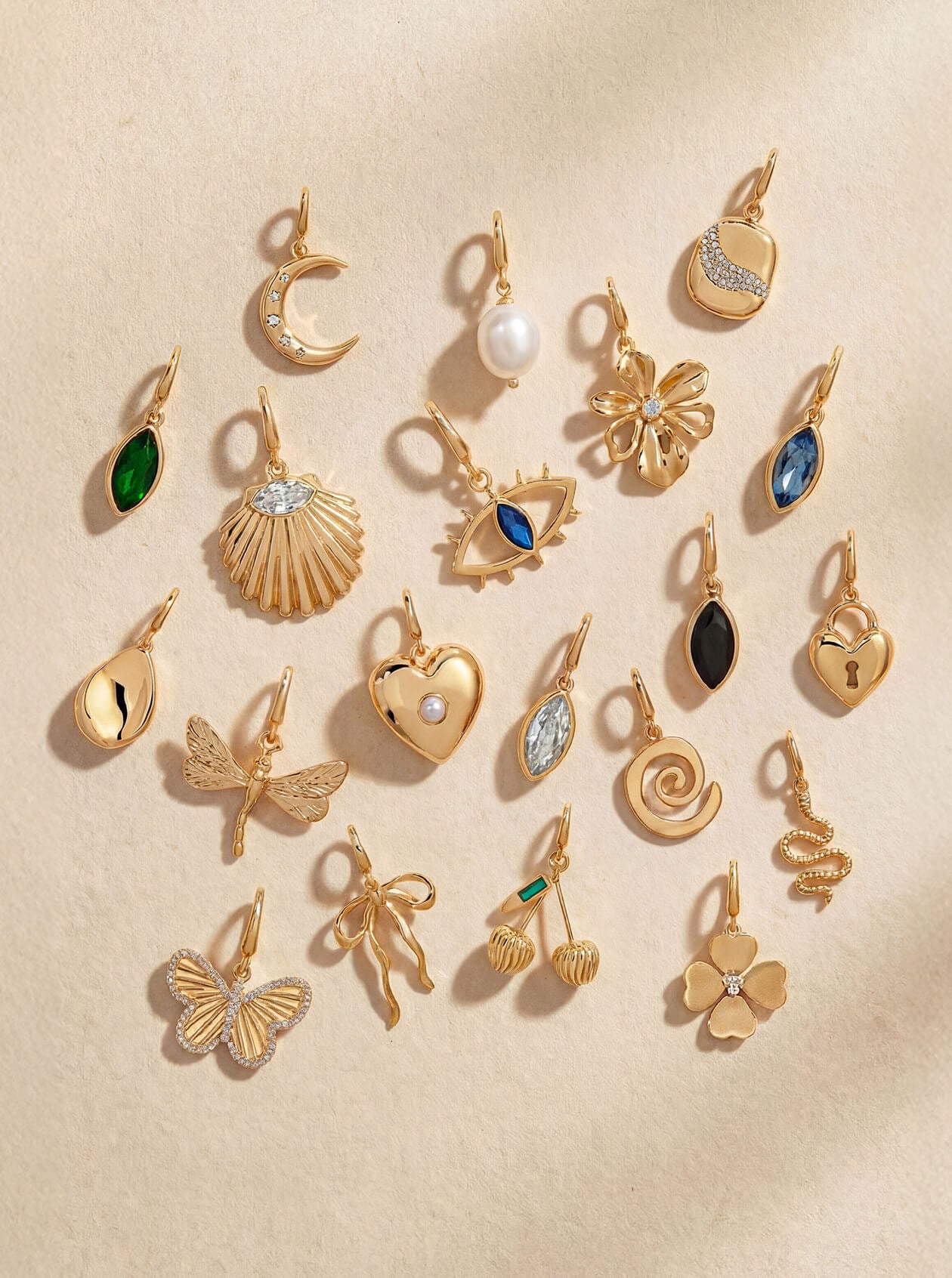 Emerald Crystal Charm