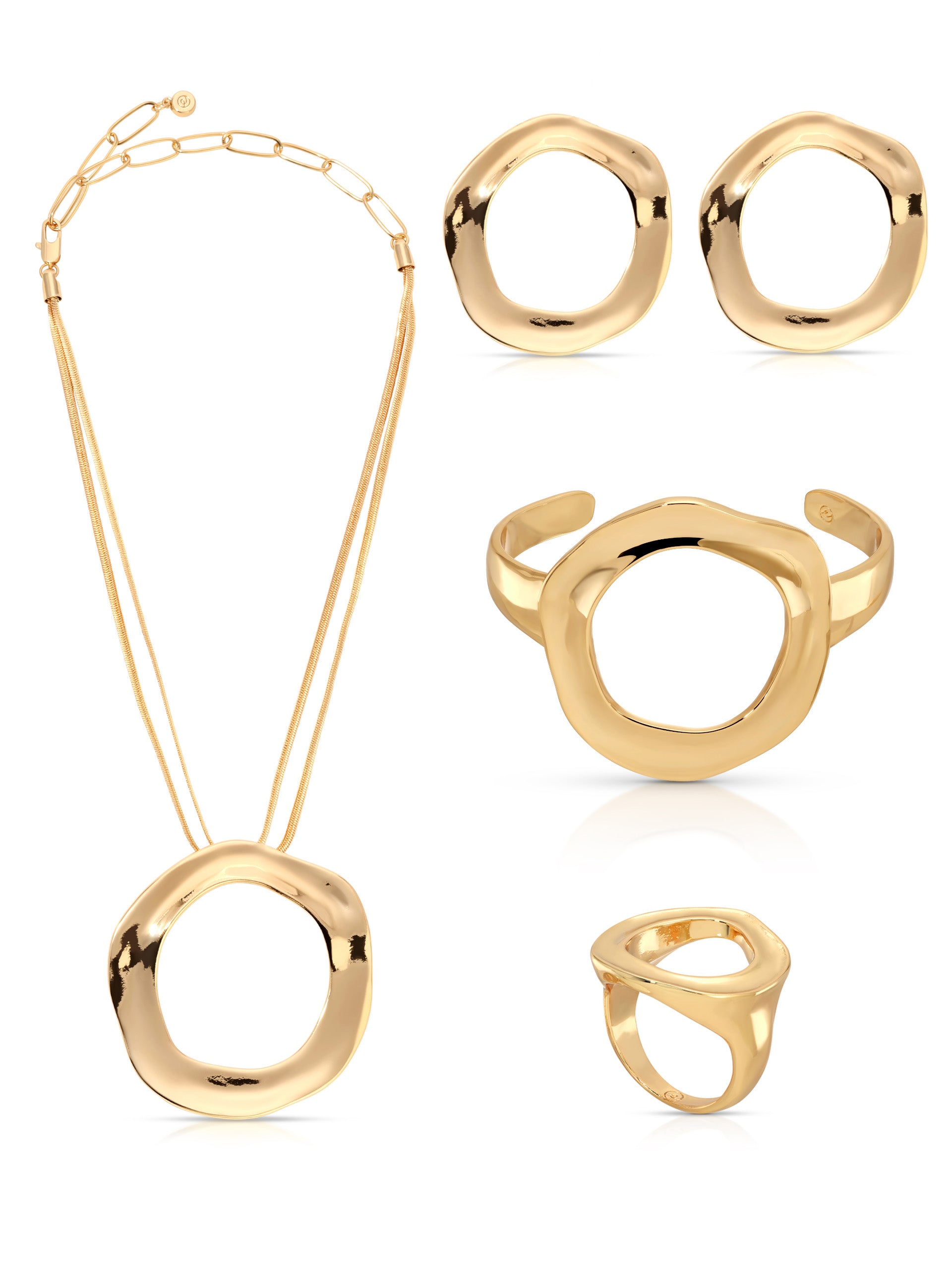 Complete the Circle Bundle in Gold