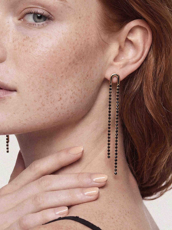 Double Chain Drop Earrings Second