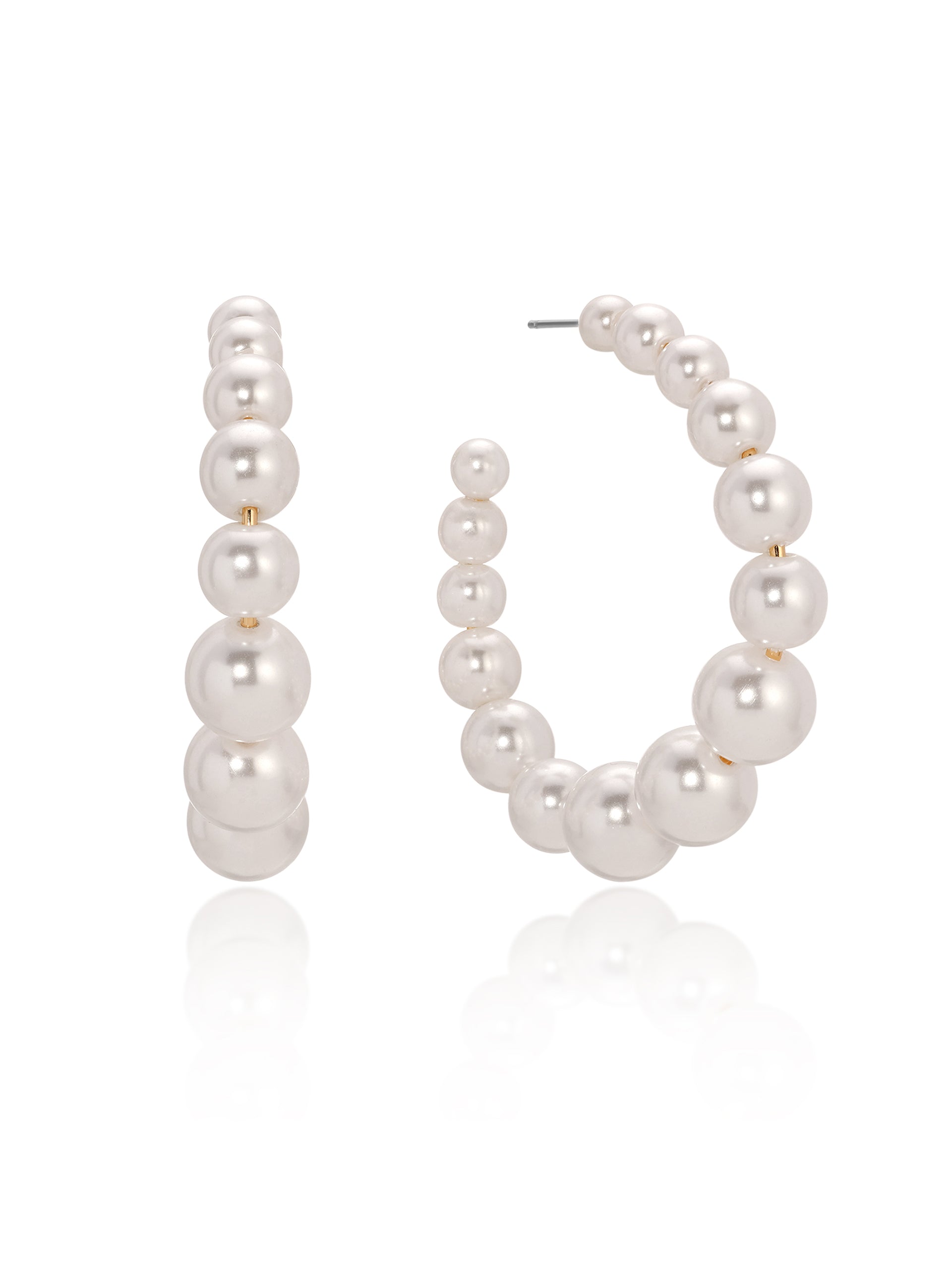 Pearl Bubble Hoops Pearl