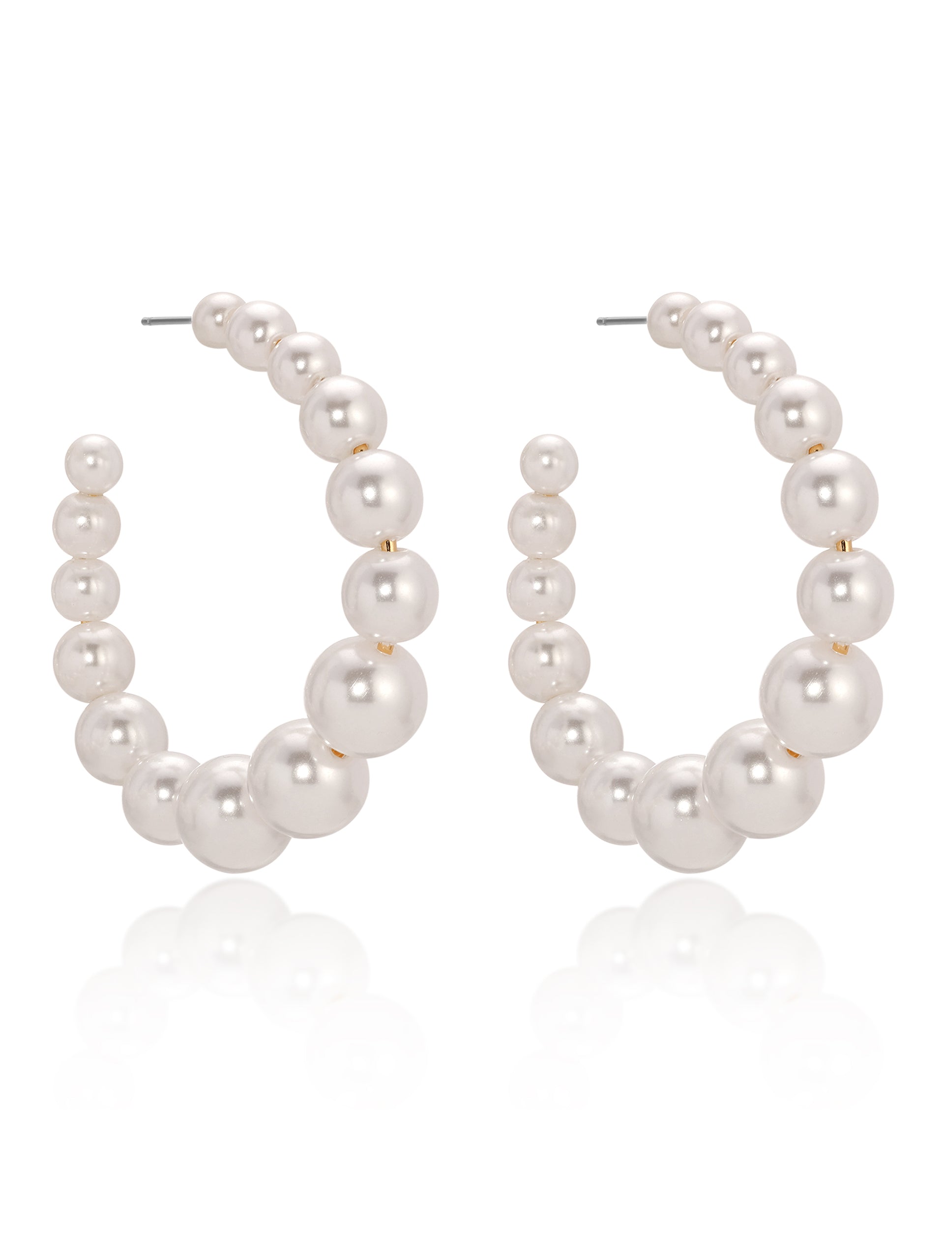 Pearl Bubble Hoops Pearl 3