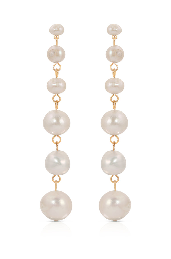 Graduating Freshwater Pearl Earrings
