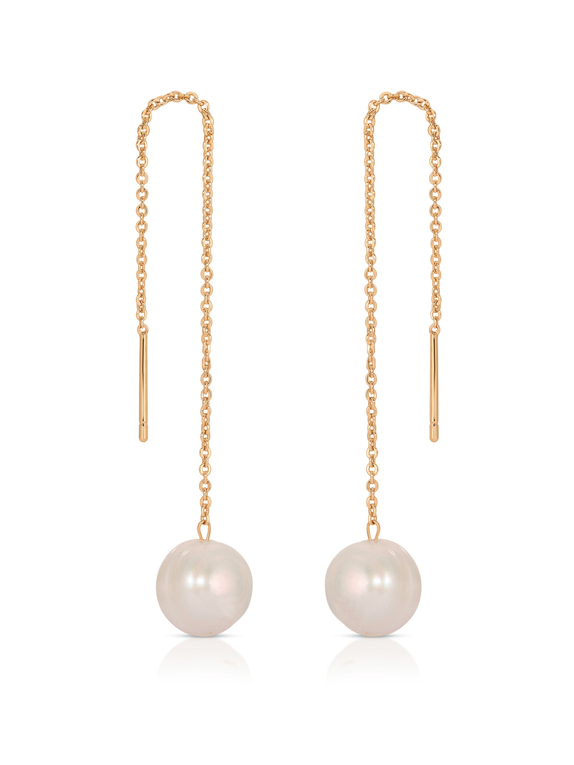 Threaded Pearl Earrings
