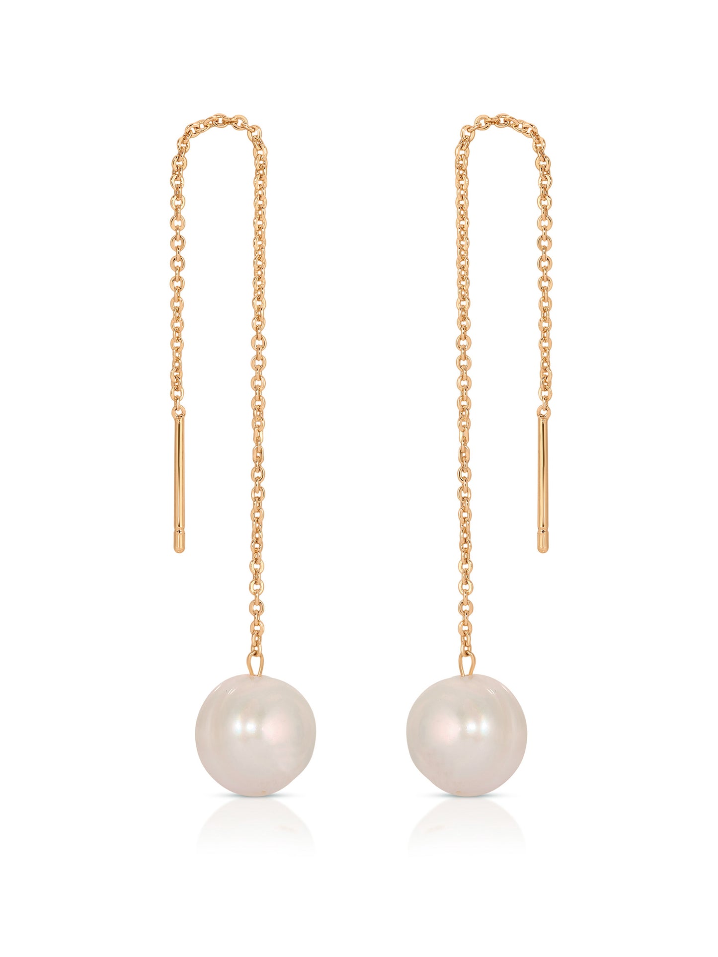 Threaded Pearl Earrings