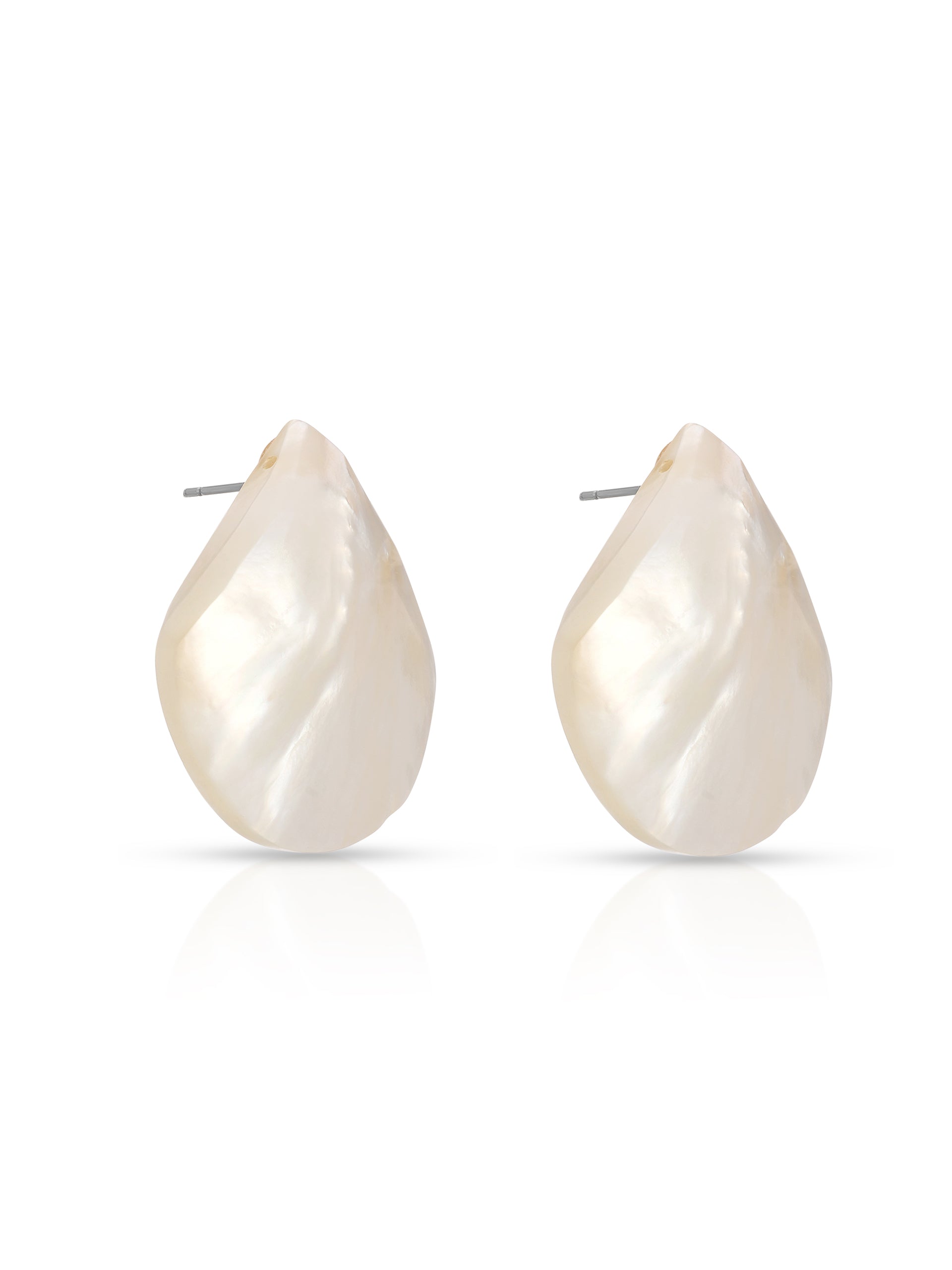 Rising Tide Pearl Studs side