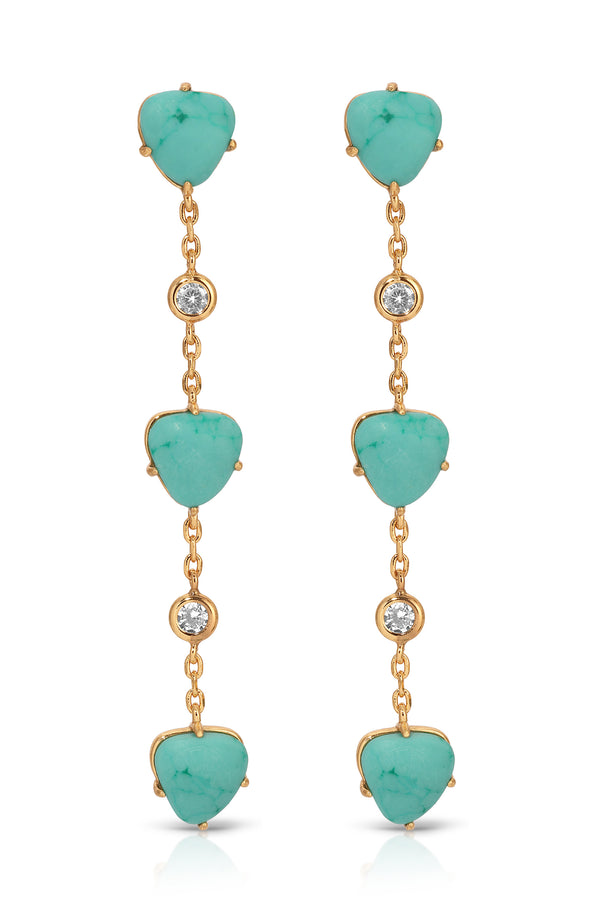 Turquoise Solstice Dangle Earrings