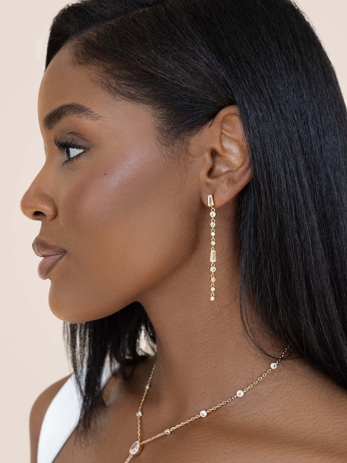 Crystal Linear Earrings