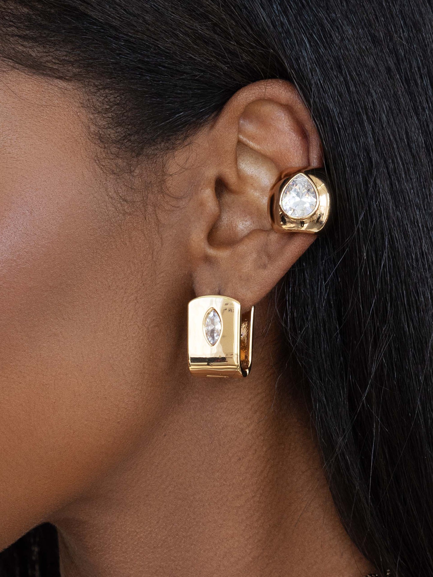 Marquise Crystal Huggies