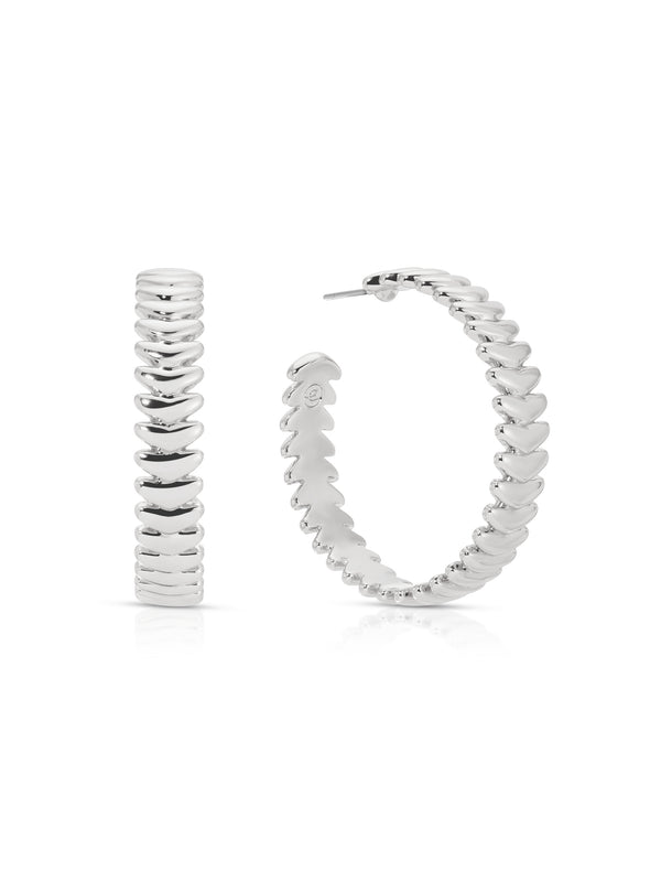 Large Metal Moderna Hoops