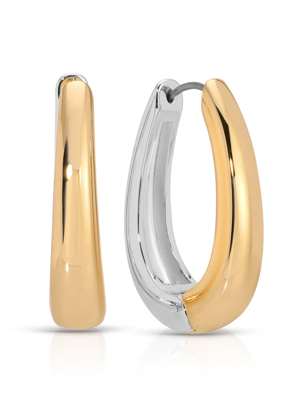 Mixed Metal Hoops