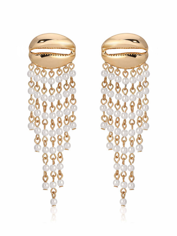 Mykonos Shell Dangle Earrings