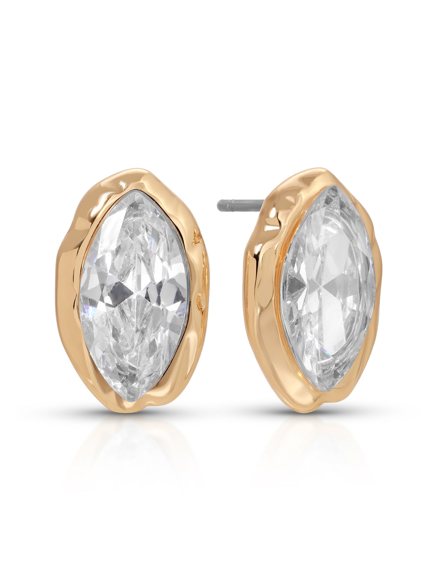 Crystal Luxe Mini Studs Clear Crystal with 18k Gold Plating 3