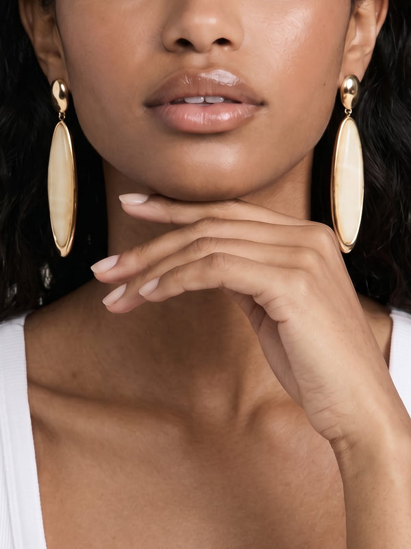 Elongated Drop Earrings Second