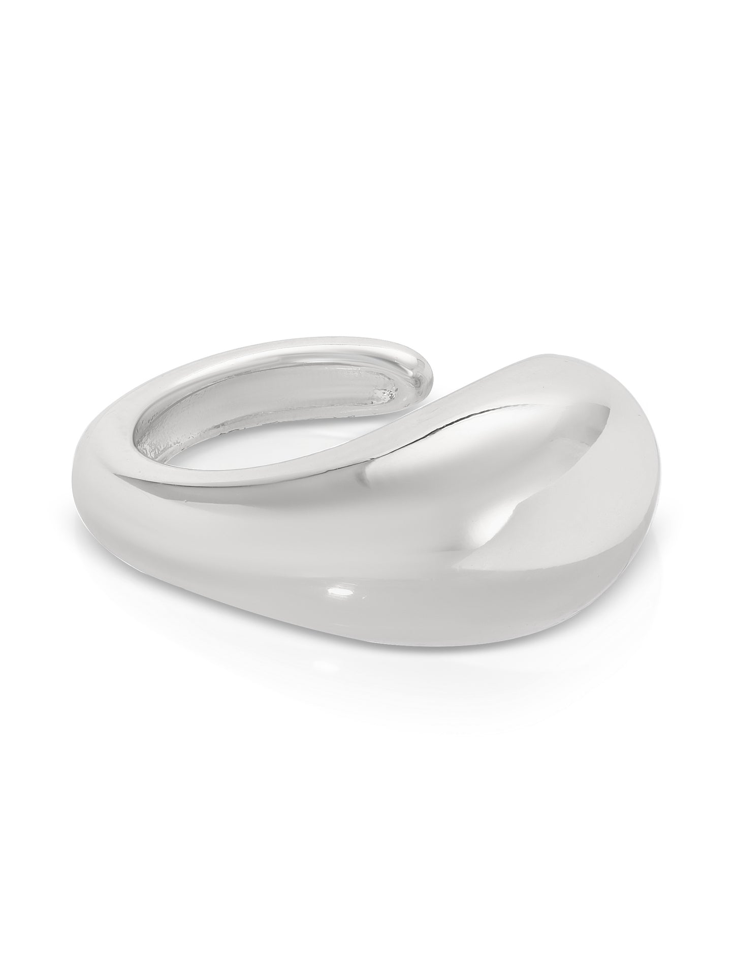 Teardrop Ear Cuff Silver Plated