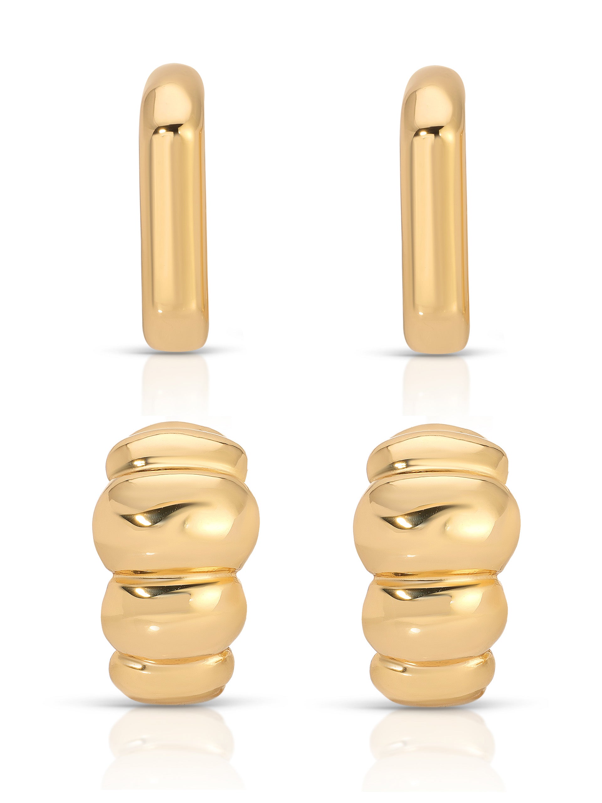 Everyday Ear Stack Set 18k Gold Plated 2