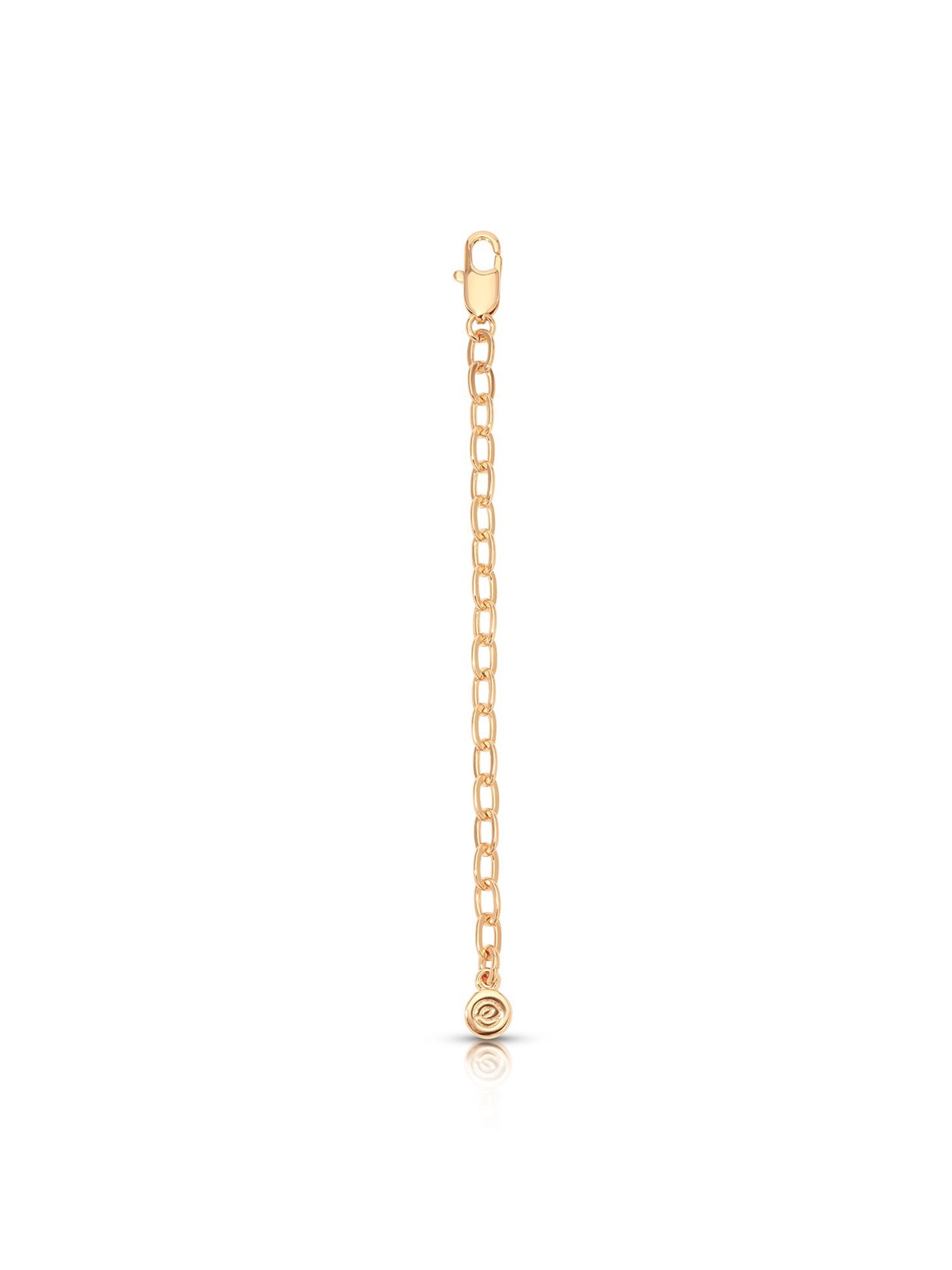 3 Inch Small Link Chain Extender 18k Gold Plated