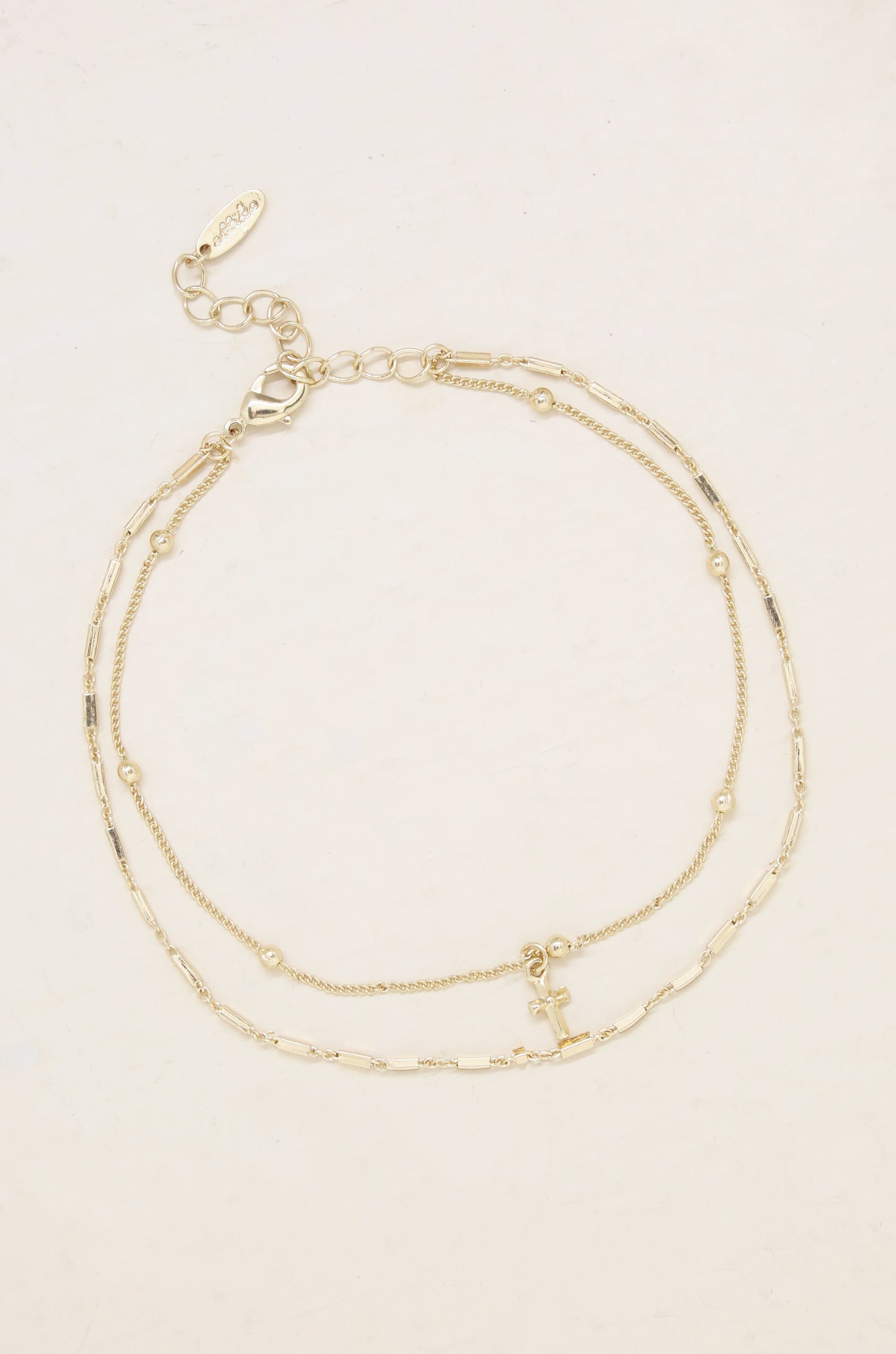 Delicate Details 18k Gold Plated Anklet