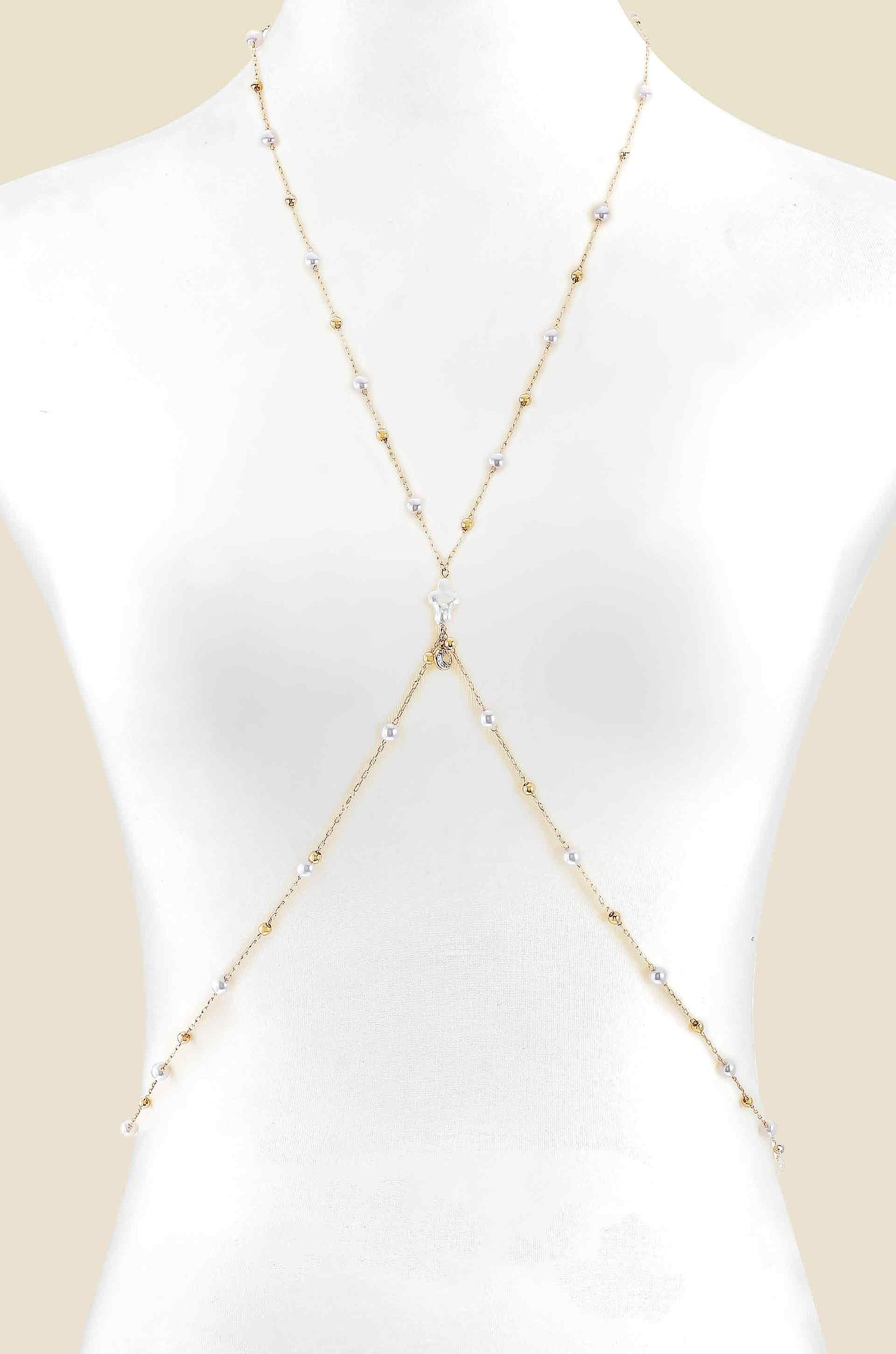 Sunshine Coast Pearl Body Chain front