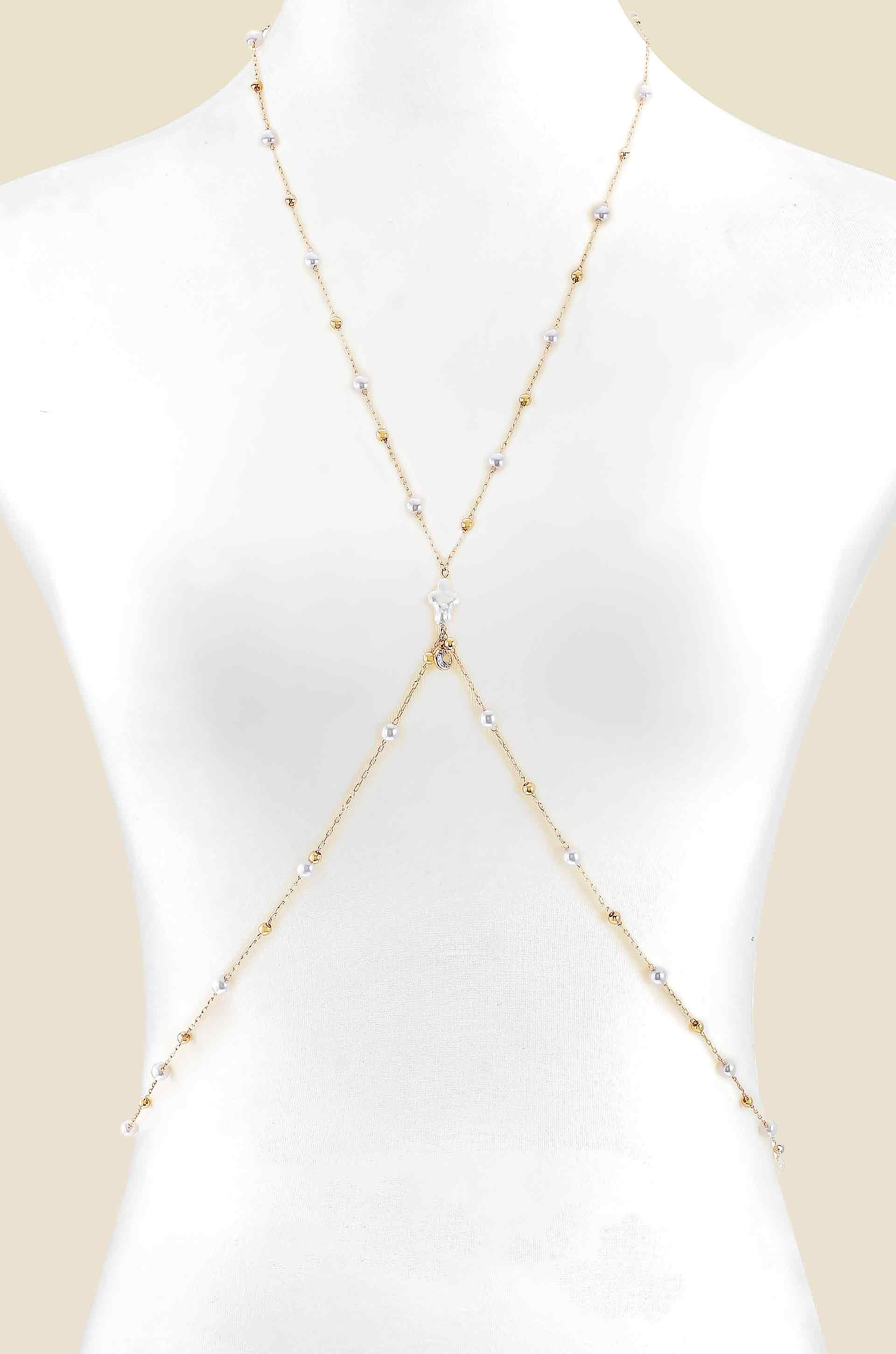 Sunshine Coast Pearl Body Chain front