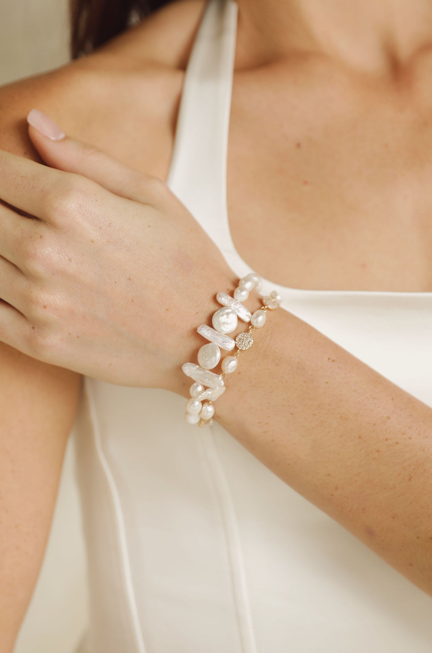 Freshwater Favorites Pearl Bracelet Set on model