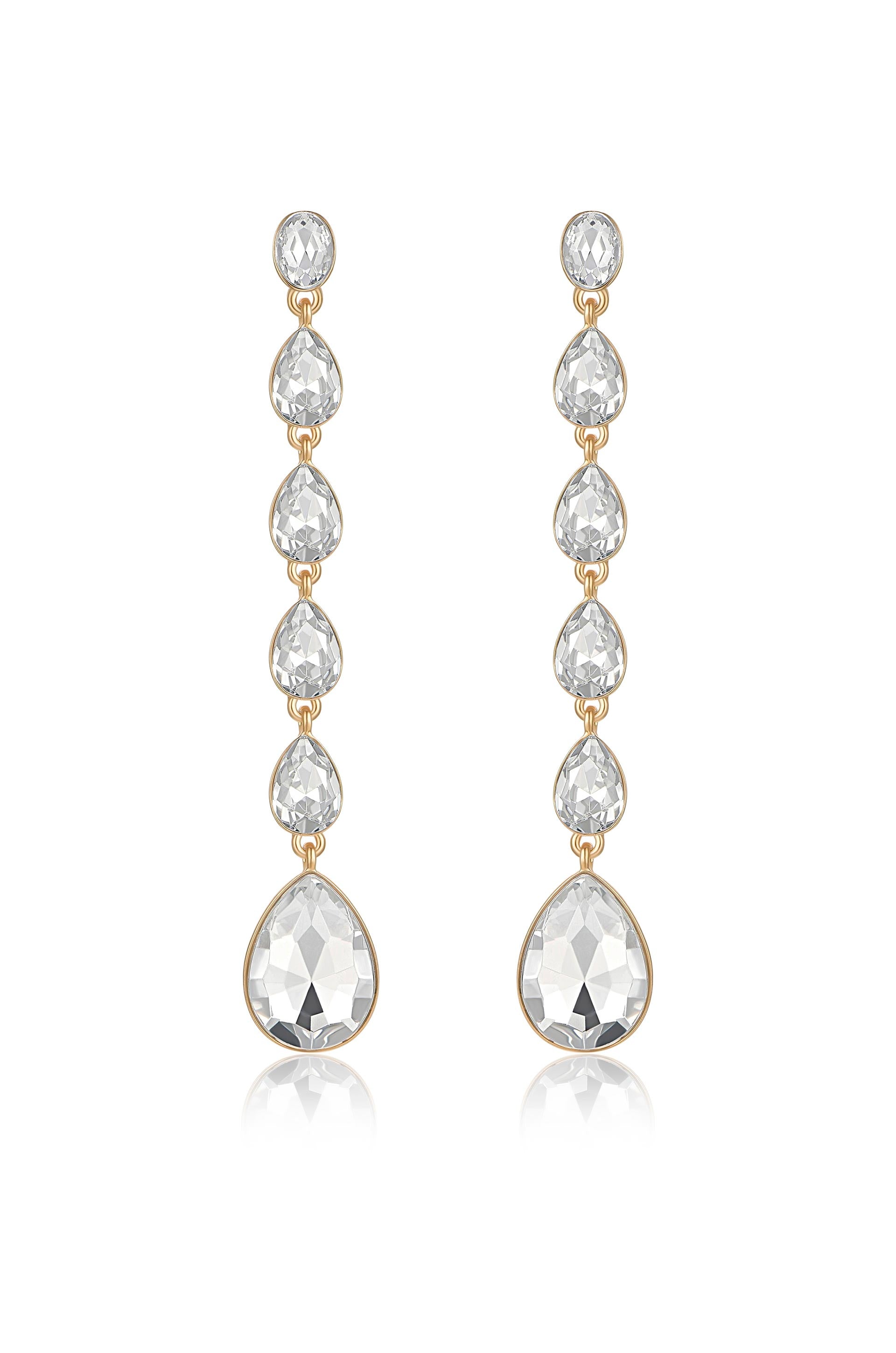 Crystallized Drop Earrings
