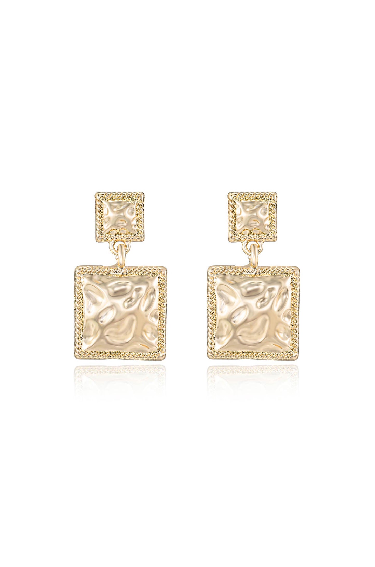 Repeated Square Dangle Earrings
