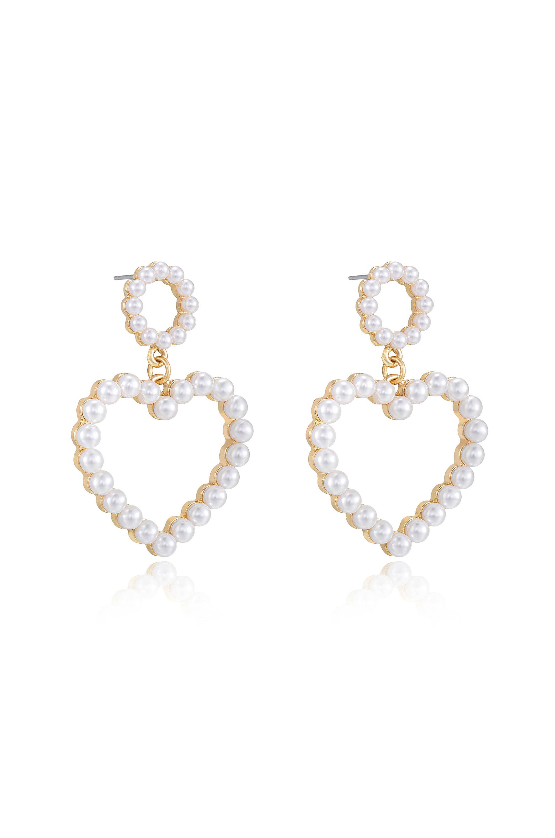 Loving Pearl Heart & Earrings side