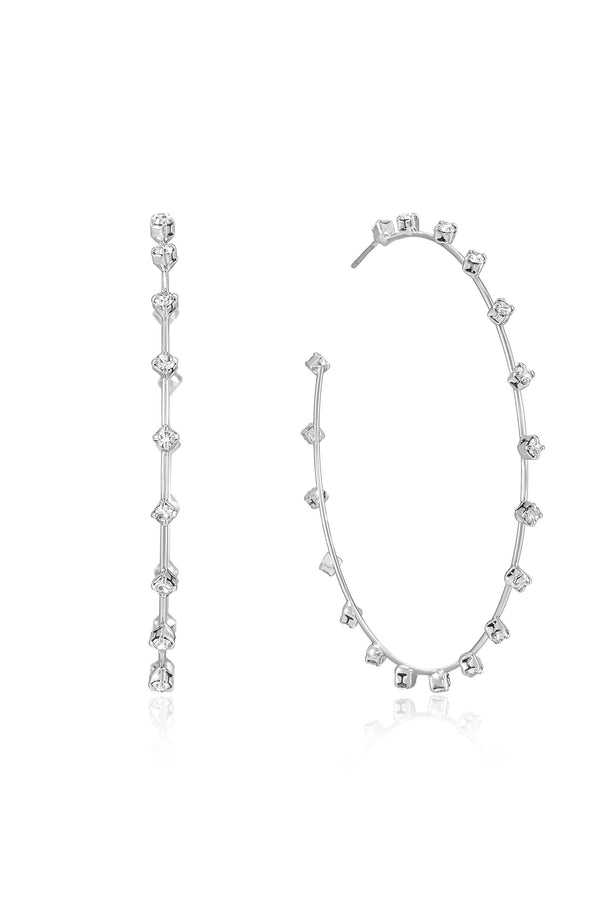 Simple Spark Crystal Hoops