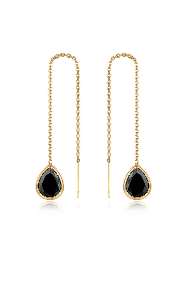 Barely There Chain and Crystal Dangle Earrings