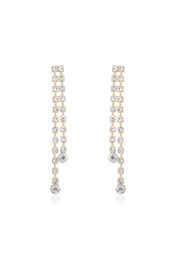 Crystal Sun Shower Dangle Earrings